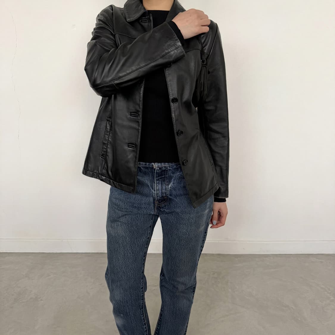 램스킨 Leather Jacket / S 상품이미지6