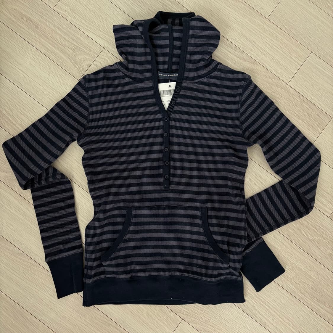 브랜드멜빌 스트라이프 후드티 상품이미지1