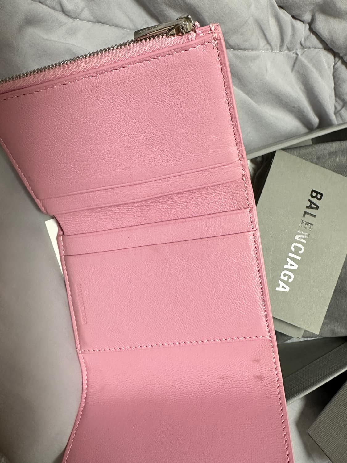 발렌시아가 BB 반지갑 핑크   상품이미지3