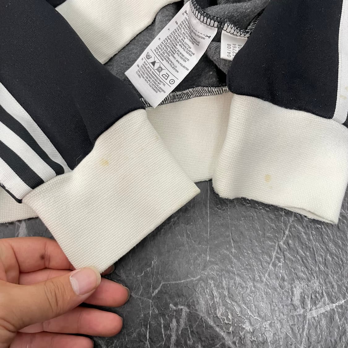 아디다스 블랙 삼선 오레오 하이넥 트랙탑 져지자켓 상품이미지7