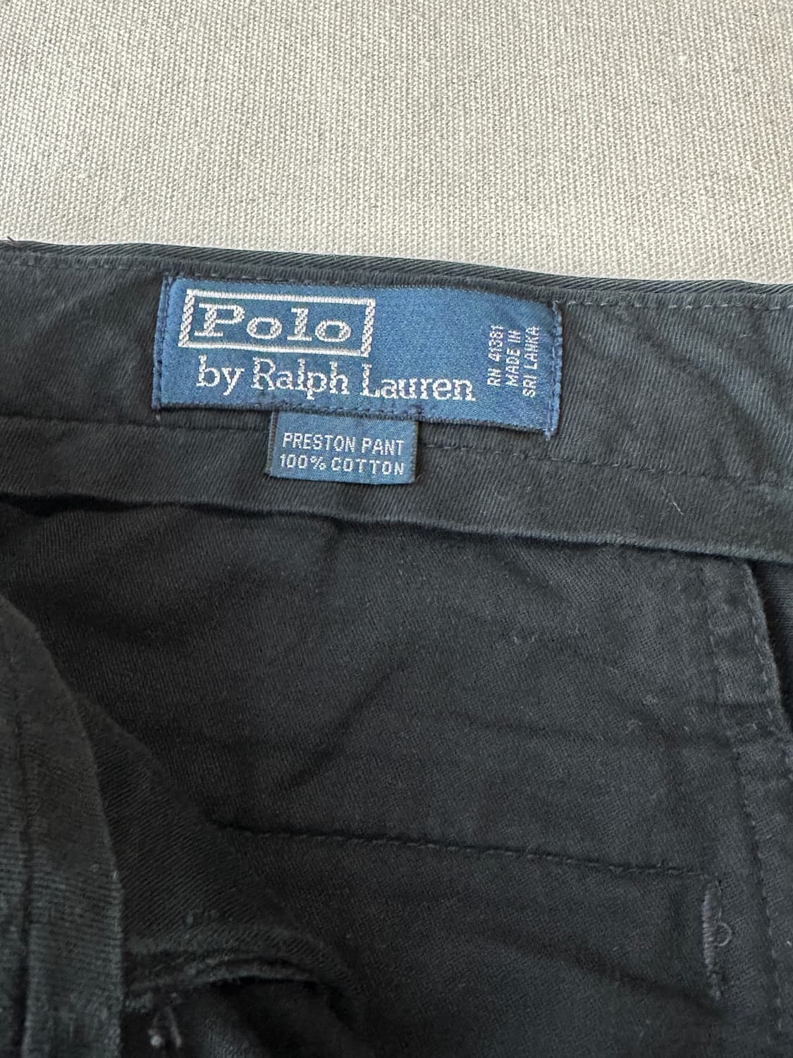 폴로 블랙 치노 팬츠 32x30 상품이미지7