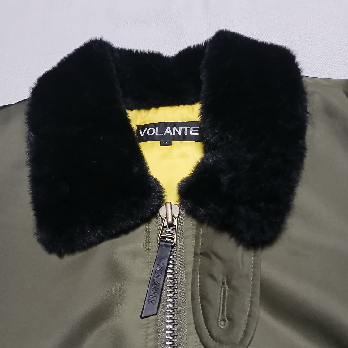 volante 볼란테 금장 항공점퍼 ma-1 패딩 카키 겨울 블루종 상품이미지7