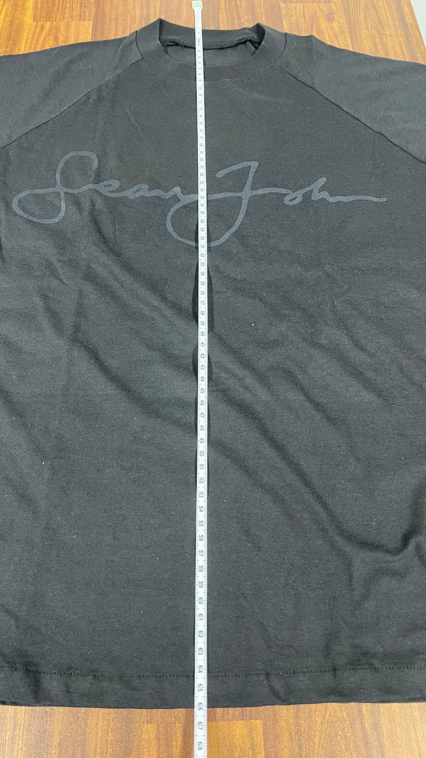 (새상품)이지 X 션존 티셔츠 블랙 1사이즈 상품이미지5