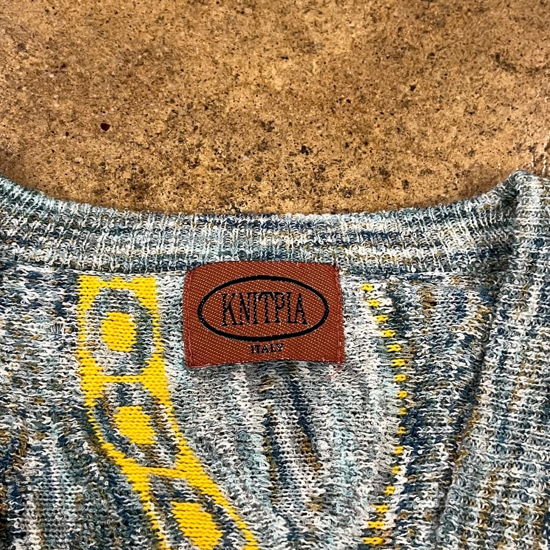 [정품] knitpia 니트 가디건 패턴 빈티지 b15 상품이미지5