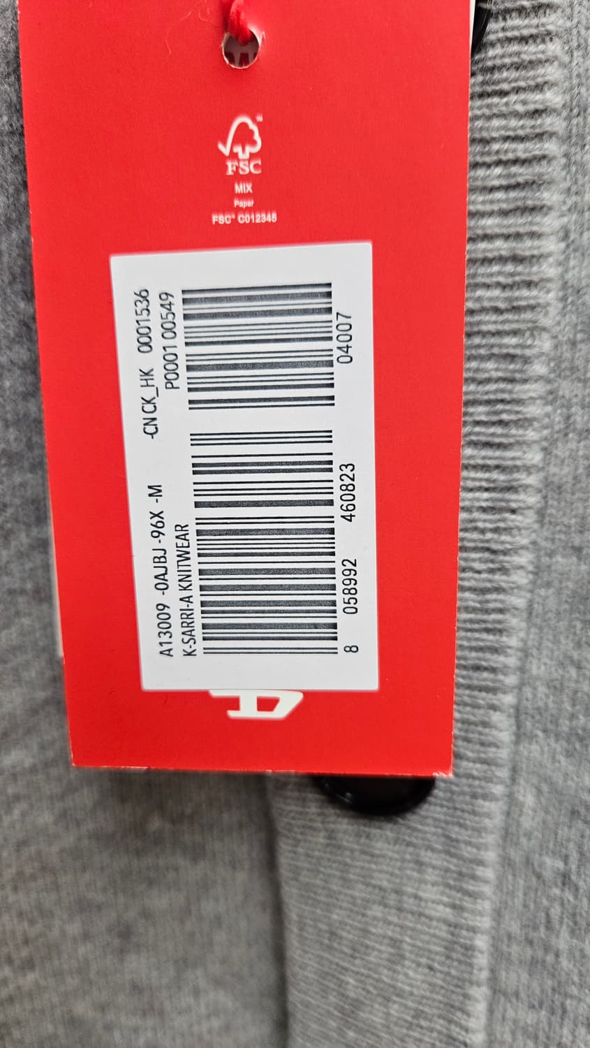 디젤 남성울가디건 상품이미지2