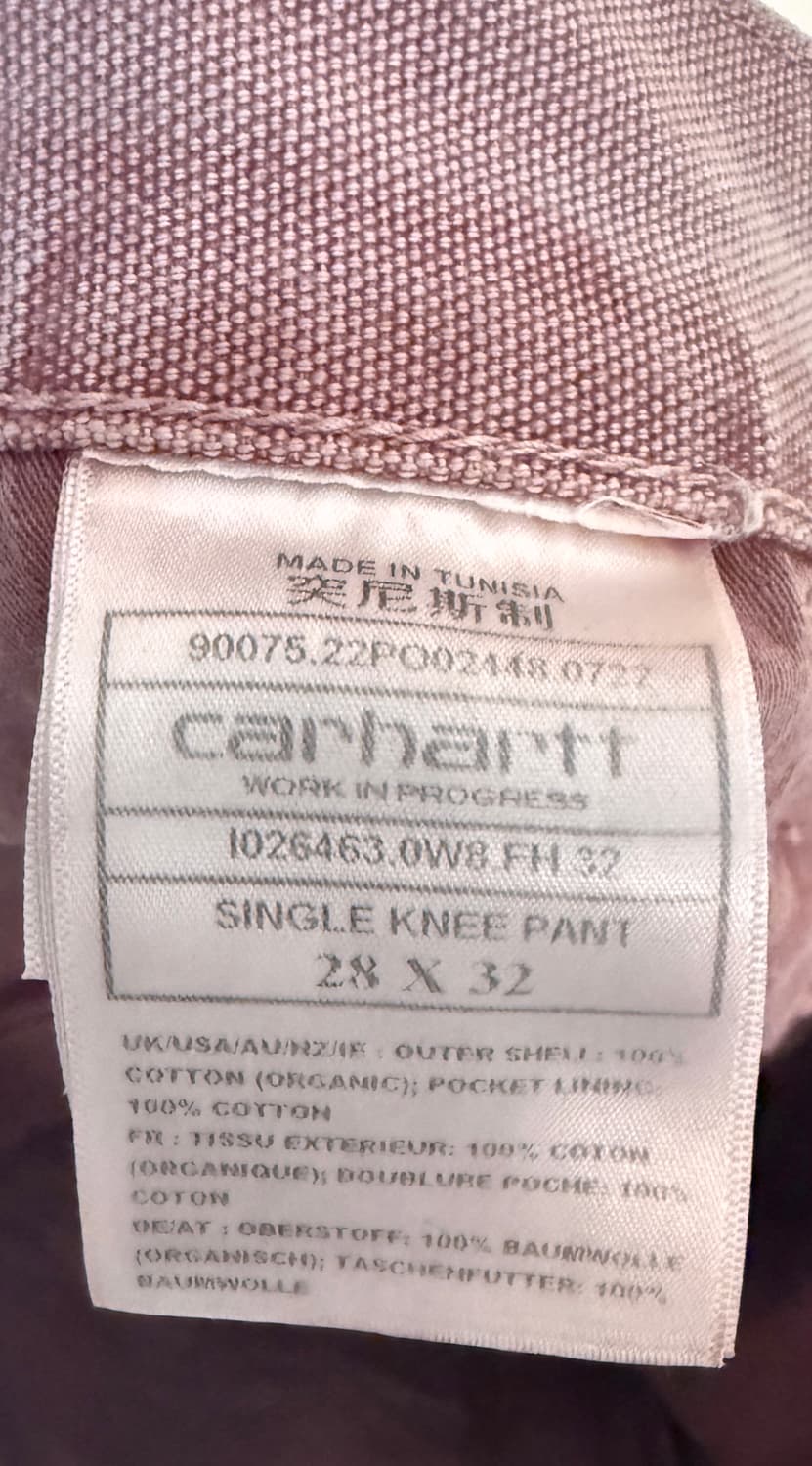 Carhartt single knee pants pink 상품이미지4