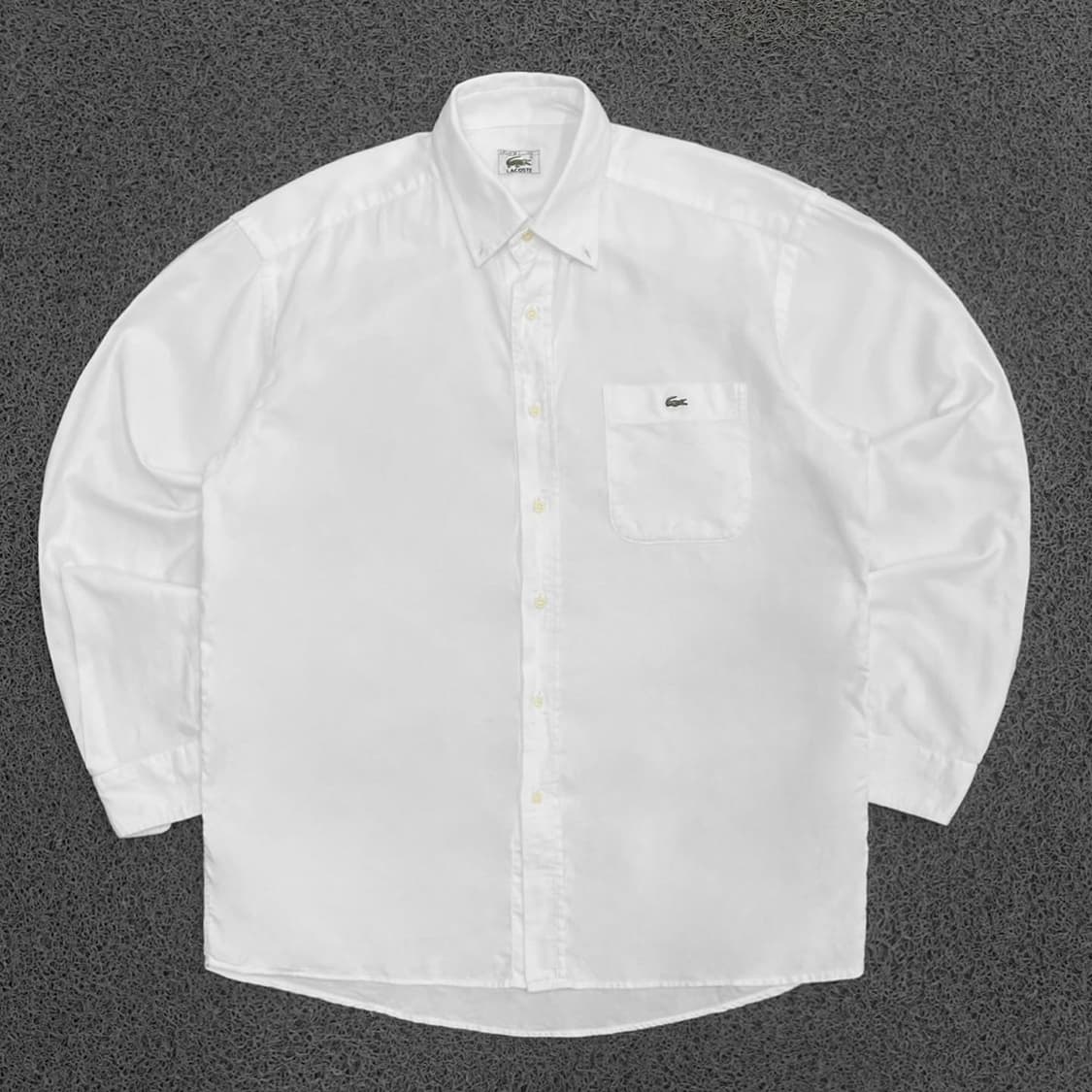 Lacoste  라코스테 자수로고 화이트 셔츠 상품이미지1