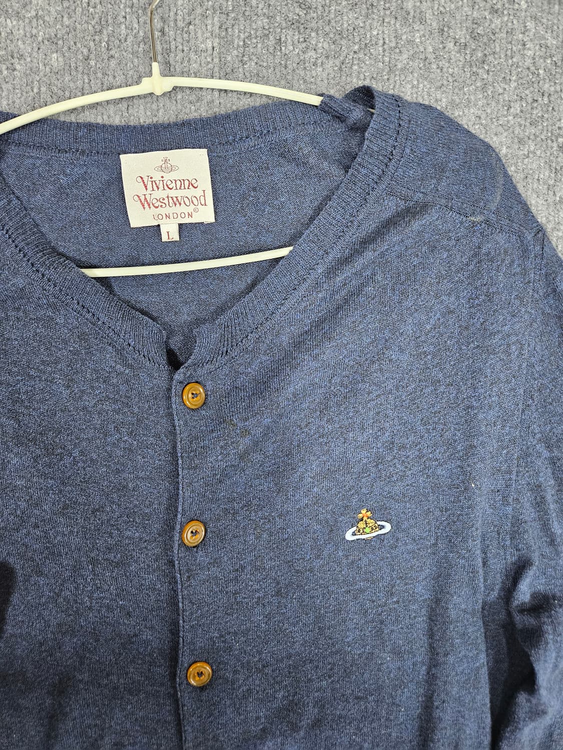 비비안 웨스트우드 남색 가디건 L(급처) 상품이미지2