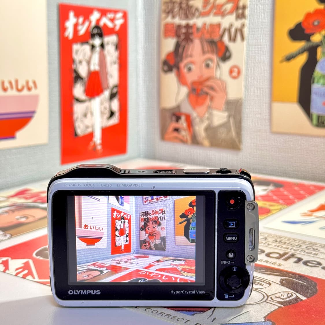 올림푸스 뮤 터프 TG-620 화이트 빈티지디카 상품이미지2