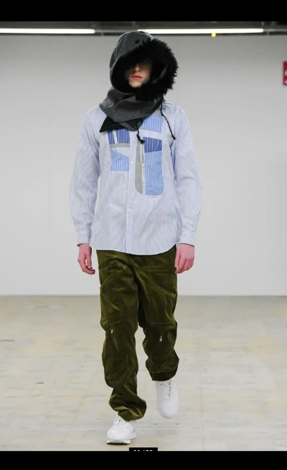 꼼데가르송 셔츠 22AW 퍼 후드 상품이미지5