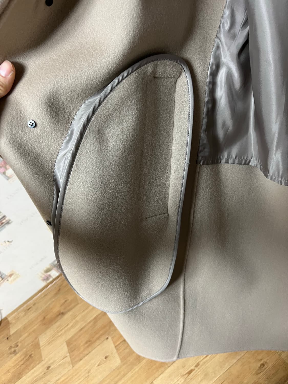 솔리드옴므 코트 베이지 48사이즈 상품이미지6