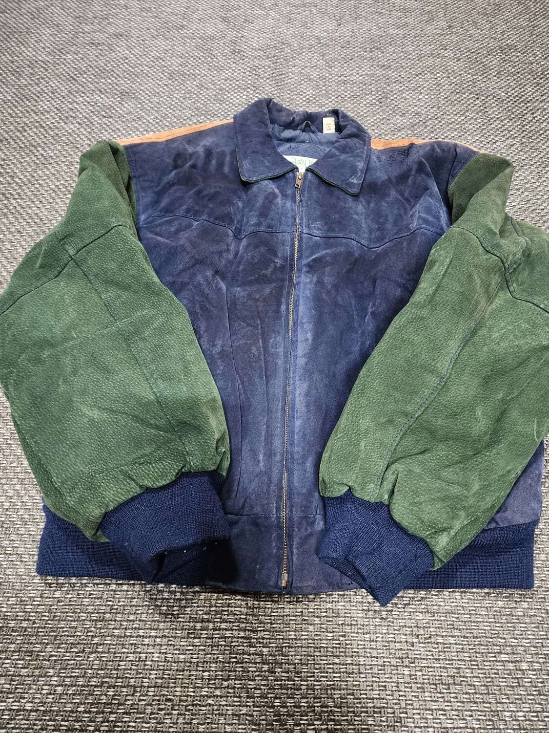 빈티지 누박 블루종 L 상품이미지3