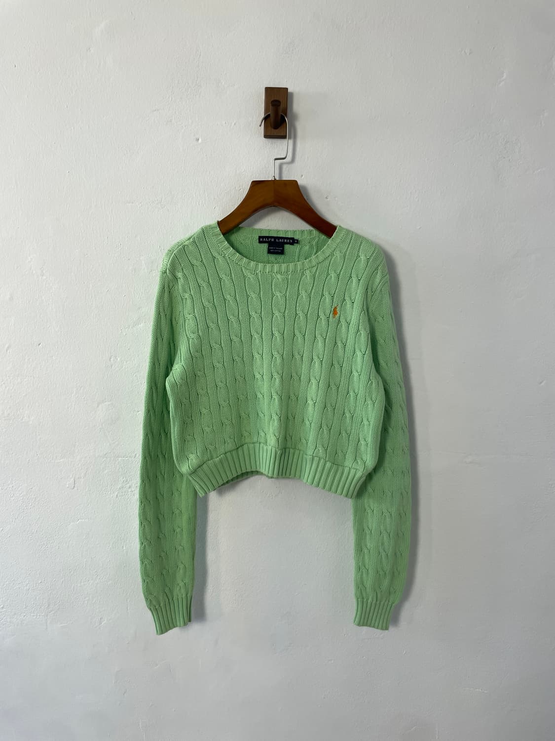 폴로 랄프로렌 케이블 크롭 니트  상품이미지1