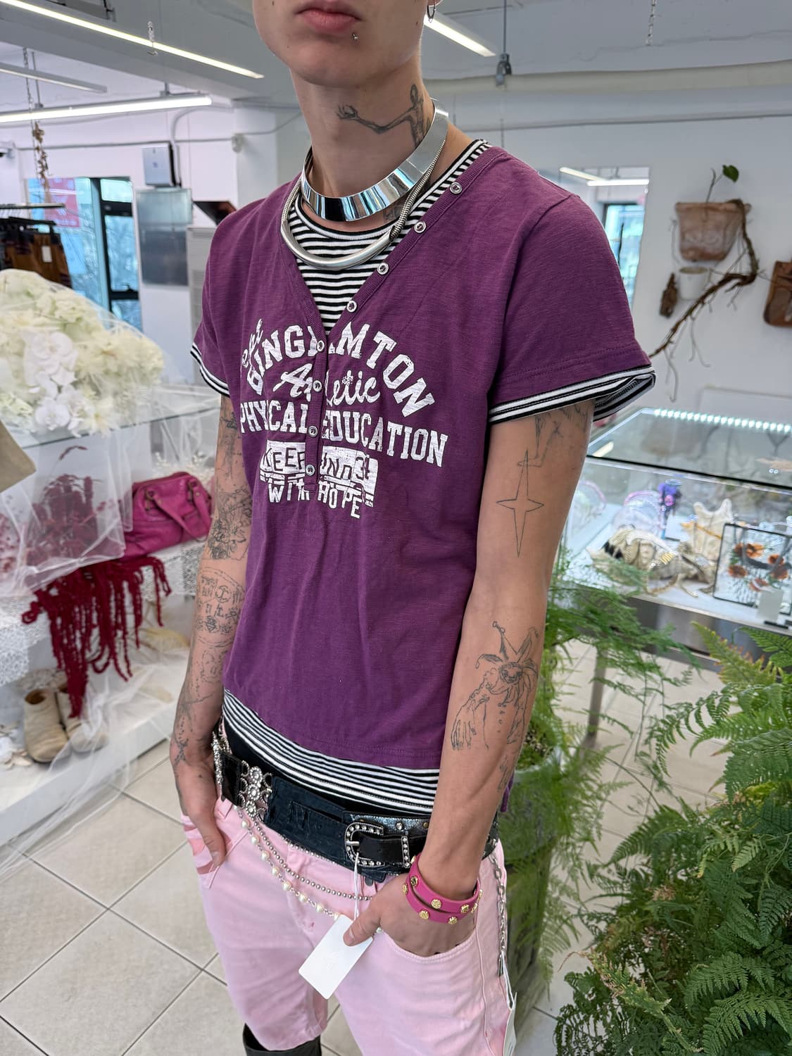 layered y2k t-shirt 상품이미지1