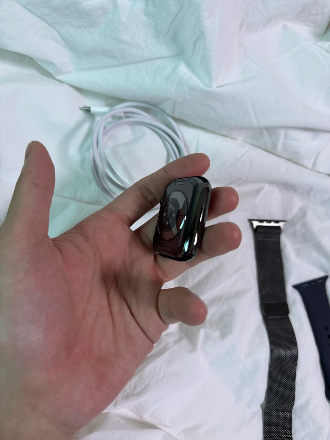 애플워치9 45mm 그래파이트 셀룰러 상품이미지4