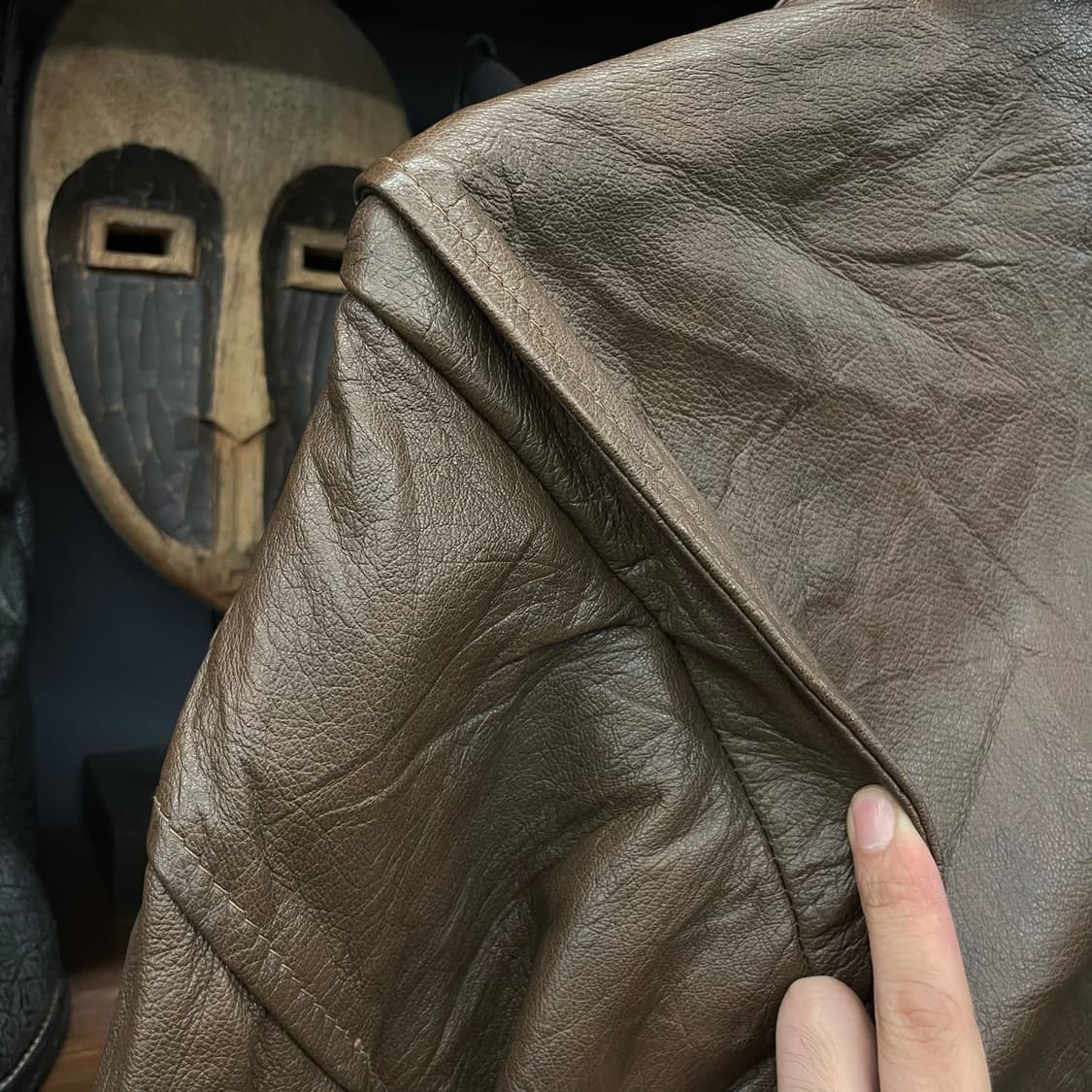 스튜어트 맥과이어 플라이트 리얼 레더 A2 자켓 상품이미지7