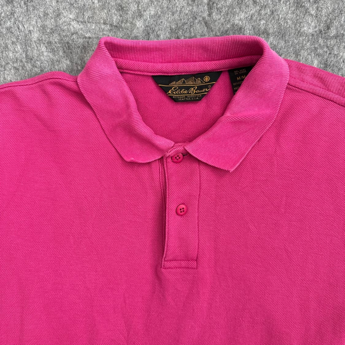 빈티지 에디 바우어 아웃도어 아웃피터 폴로 셔츠 M 사이즈 핑크 상품이미지2