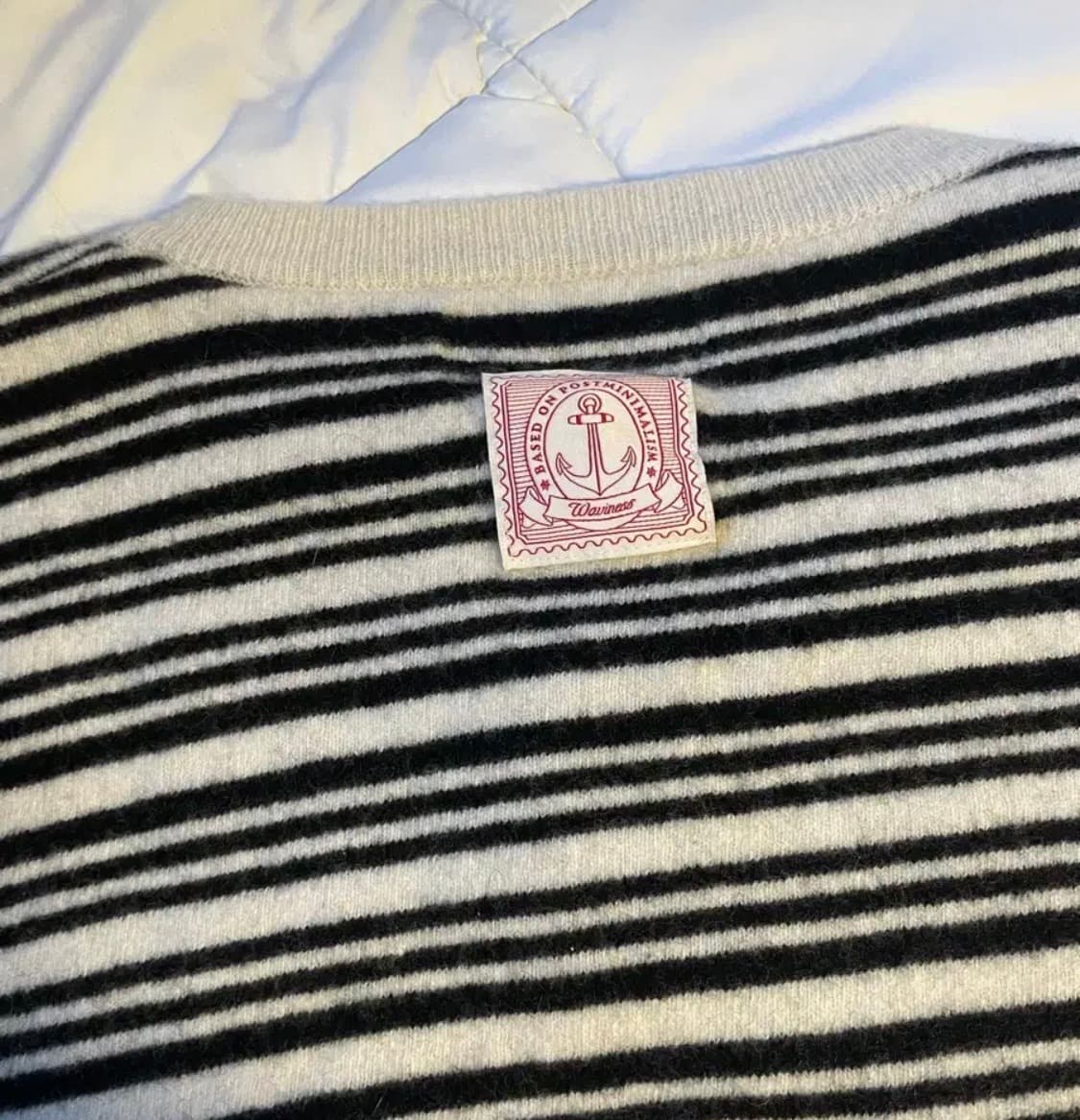 웨이비니스 헨리넥 스트라이프 니트 상품이미지5