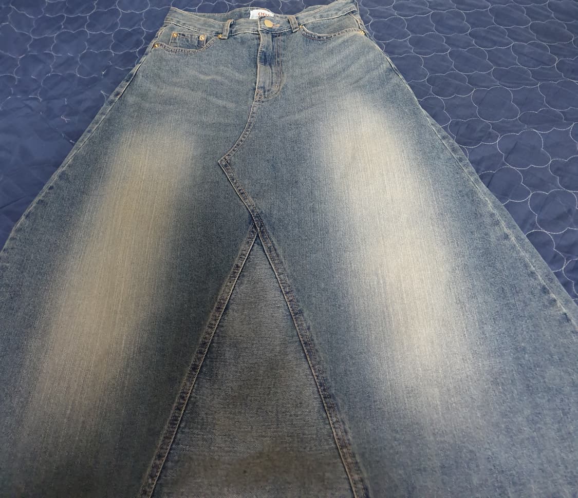 OOT 빈티지 워싱 데님 롱스커트 (28) 상품이미지2