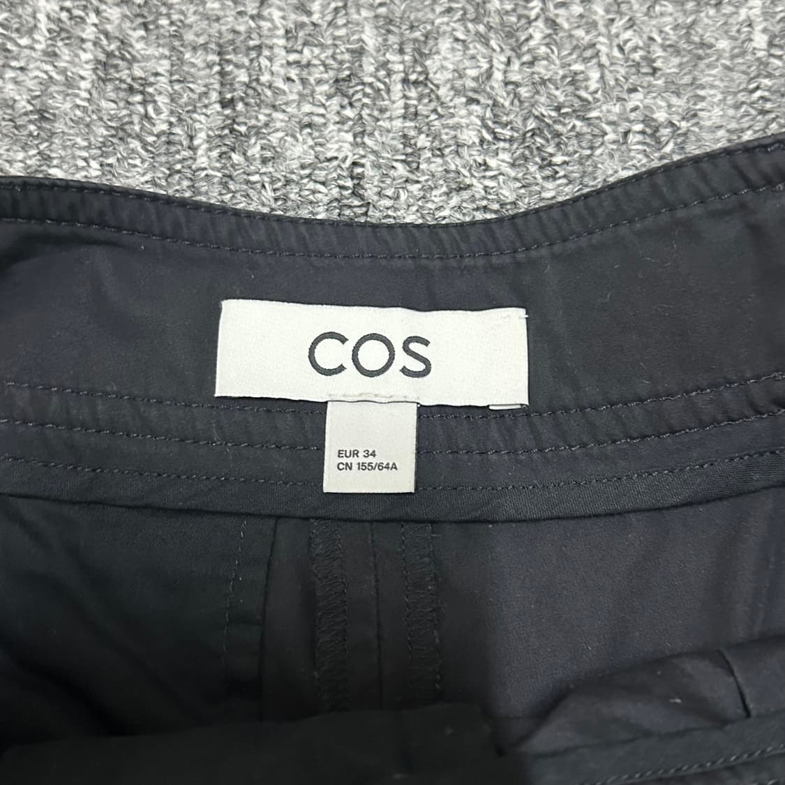 Cos 코스 벨티드 랩 프런트 코튼 쇼츠 반바지 상품이미지3