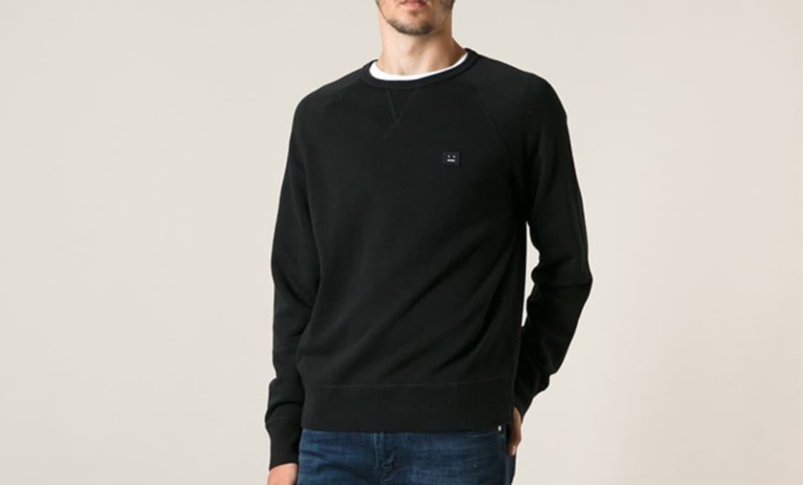 100~105/ 아크네 스튜디오 컬리지 페이스 맨투맨 상품이미지1