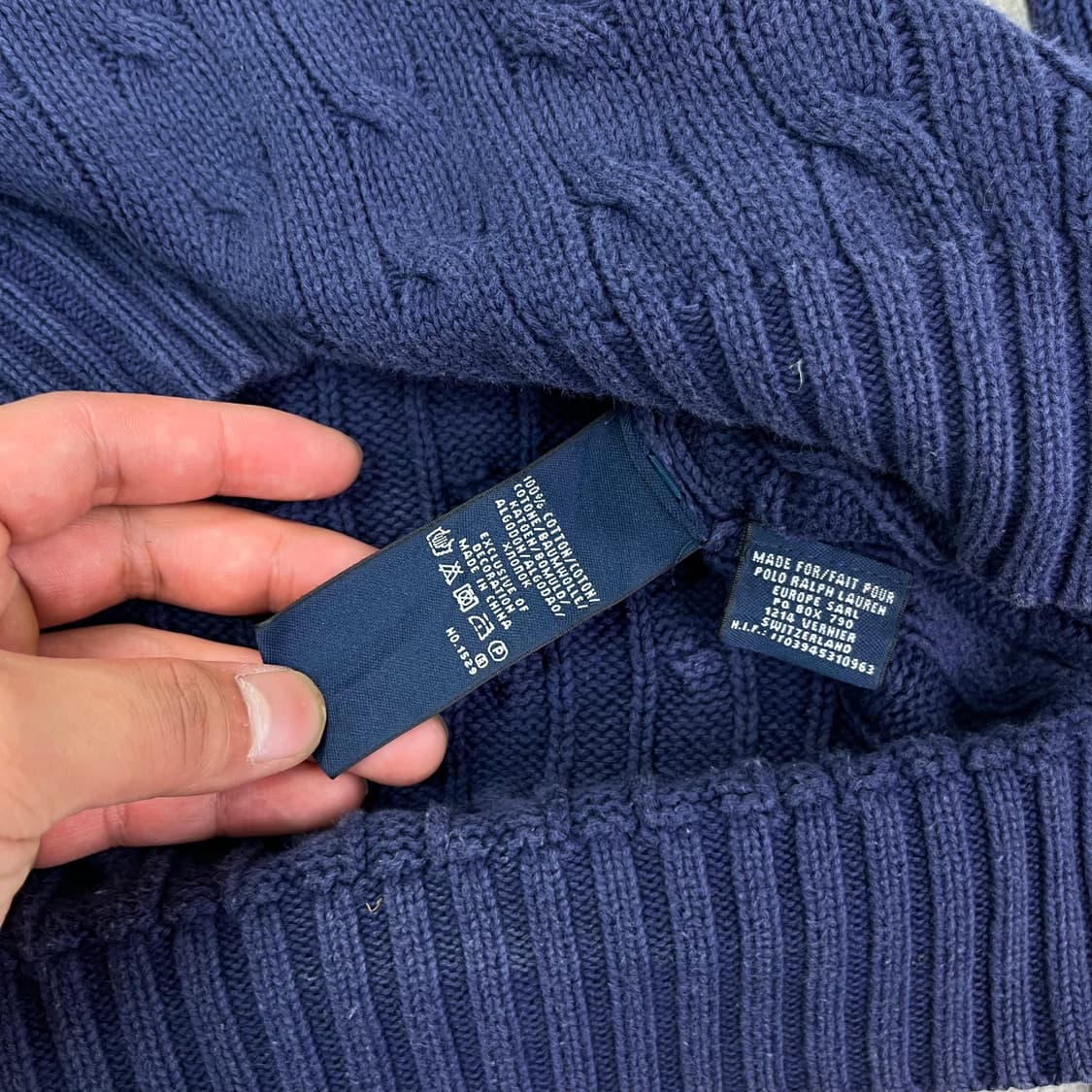 105 폴로 랄프로렌 스포츠 꽈배기 브이넥 니트 상품이미지5
