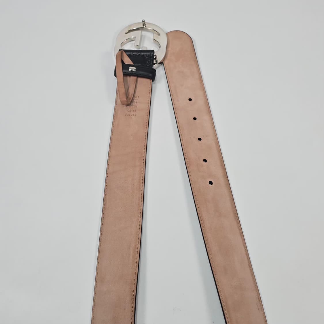 구찌 인터로킹 G 시그니처 벨트 (105)  상품이미지7