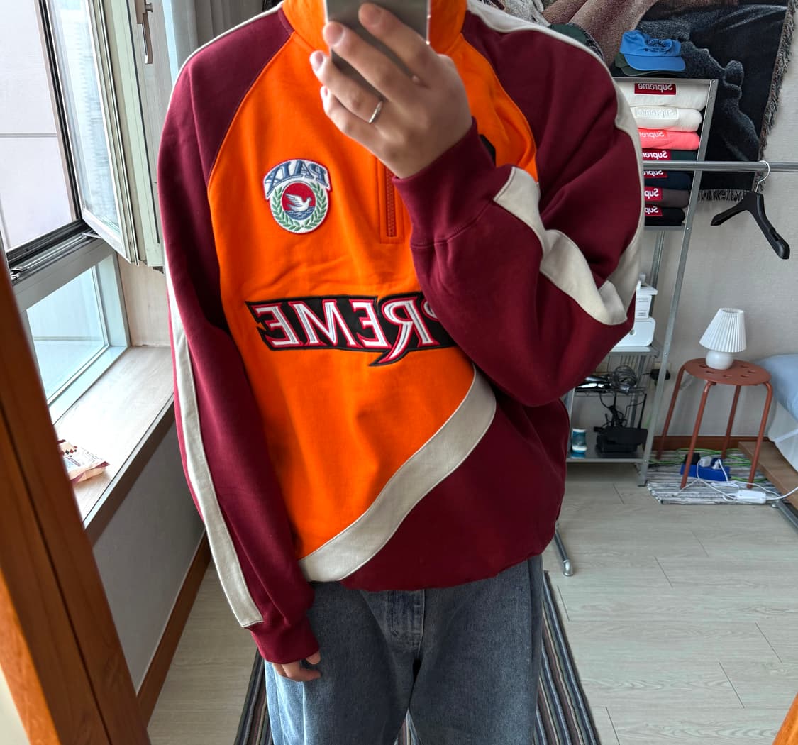 슈프림 이큅 하프집업 맨투맨 상품이미지1