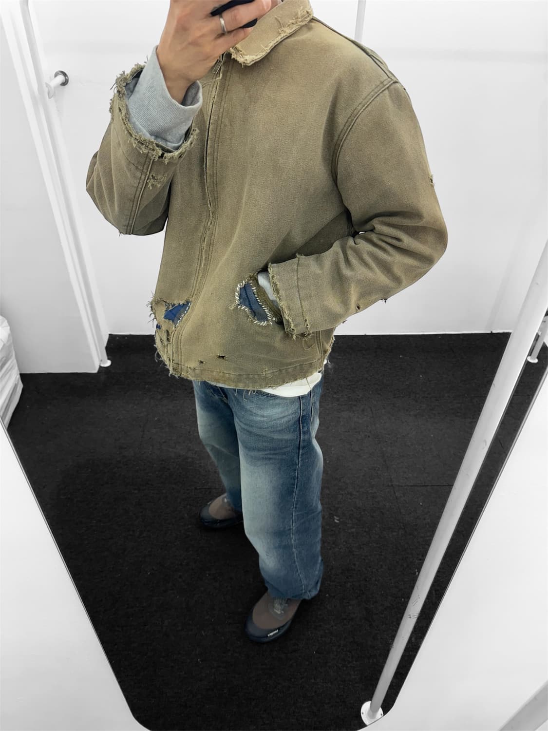 빈티지 패치 워크자켓 상품이미지9