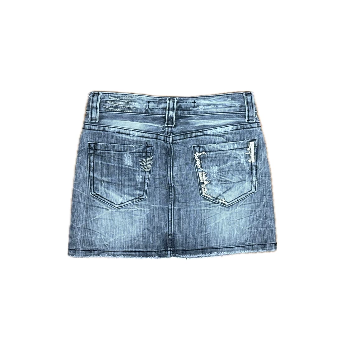 그레이 데님 미니 스커트 상품이미지2