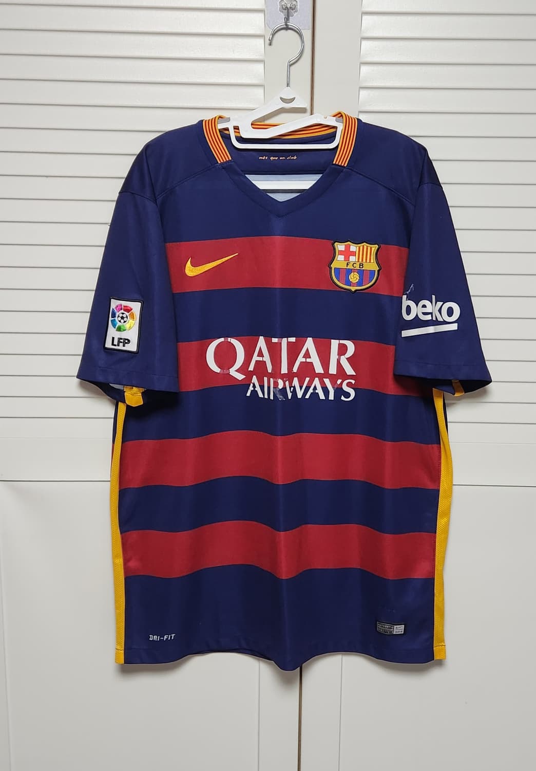 15-16 나이키 바르셀로나 홈 유니폼 반팔 노마킹 상품이미지1