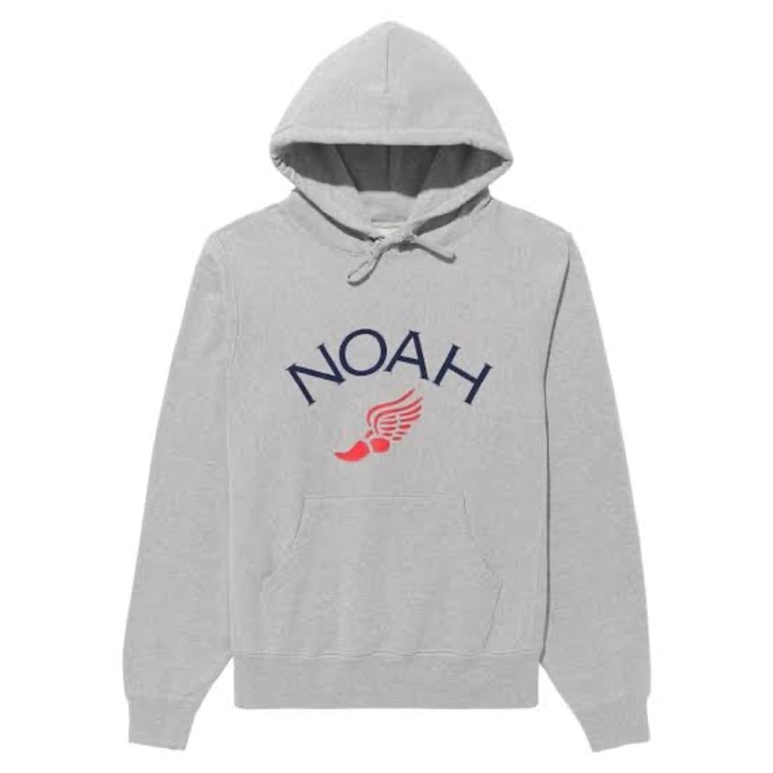 [L] noah 노아 윙풋 로고 후드 그레이 상품이미지1