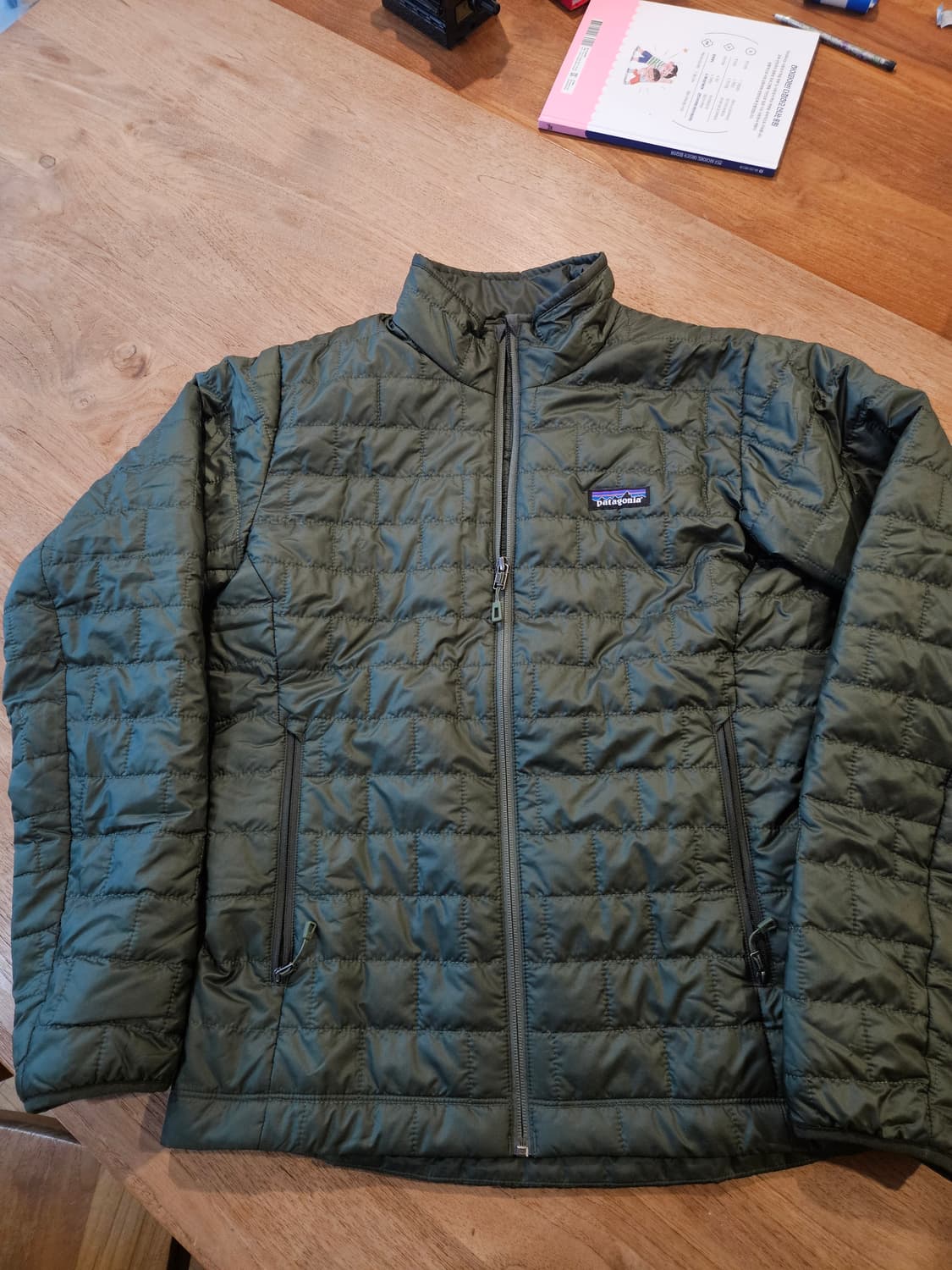 파타고니아 나노퍼프 카키 새상품 95-100 경량 패딩 등산 클라이밍 아 상품이미지2