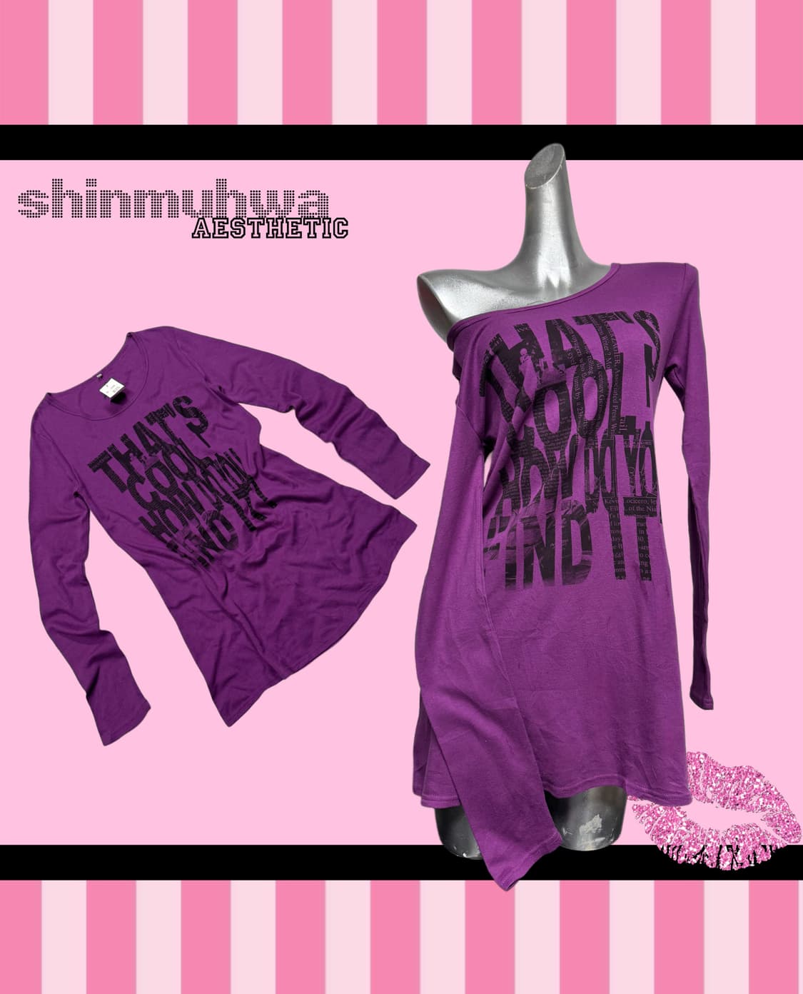 00s 뉴스페이퍼 레터링 탑  상품이미지1