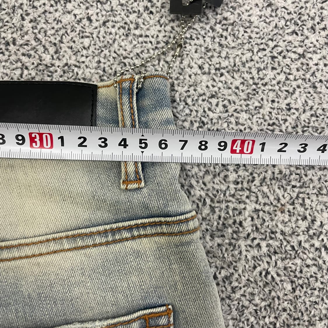 아미리 블루워싱 앤 래드패치 데님팬츠 0105HS1  상품이미지4