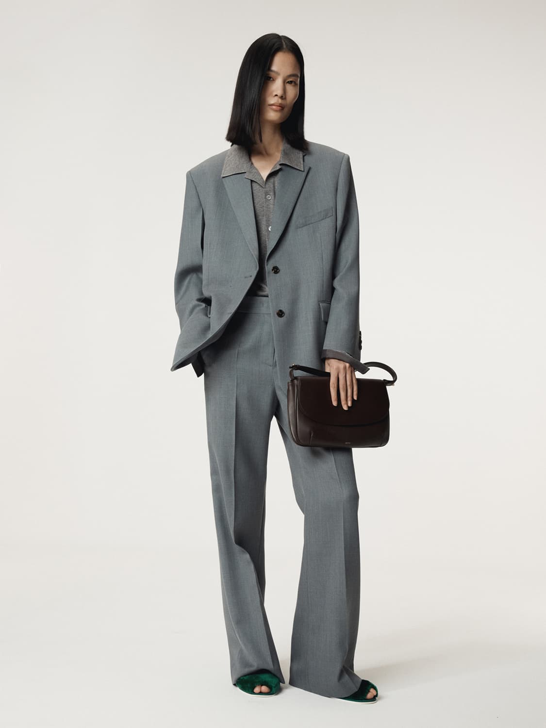 렉토 RECTO RC 시그니처 싱글 자켓 다크 그레이 상품이미지5