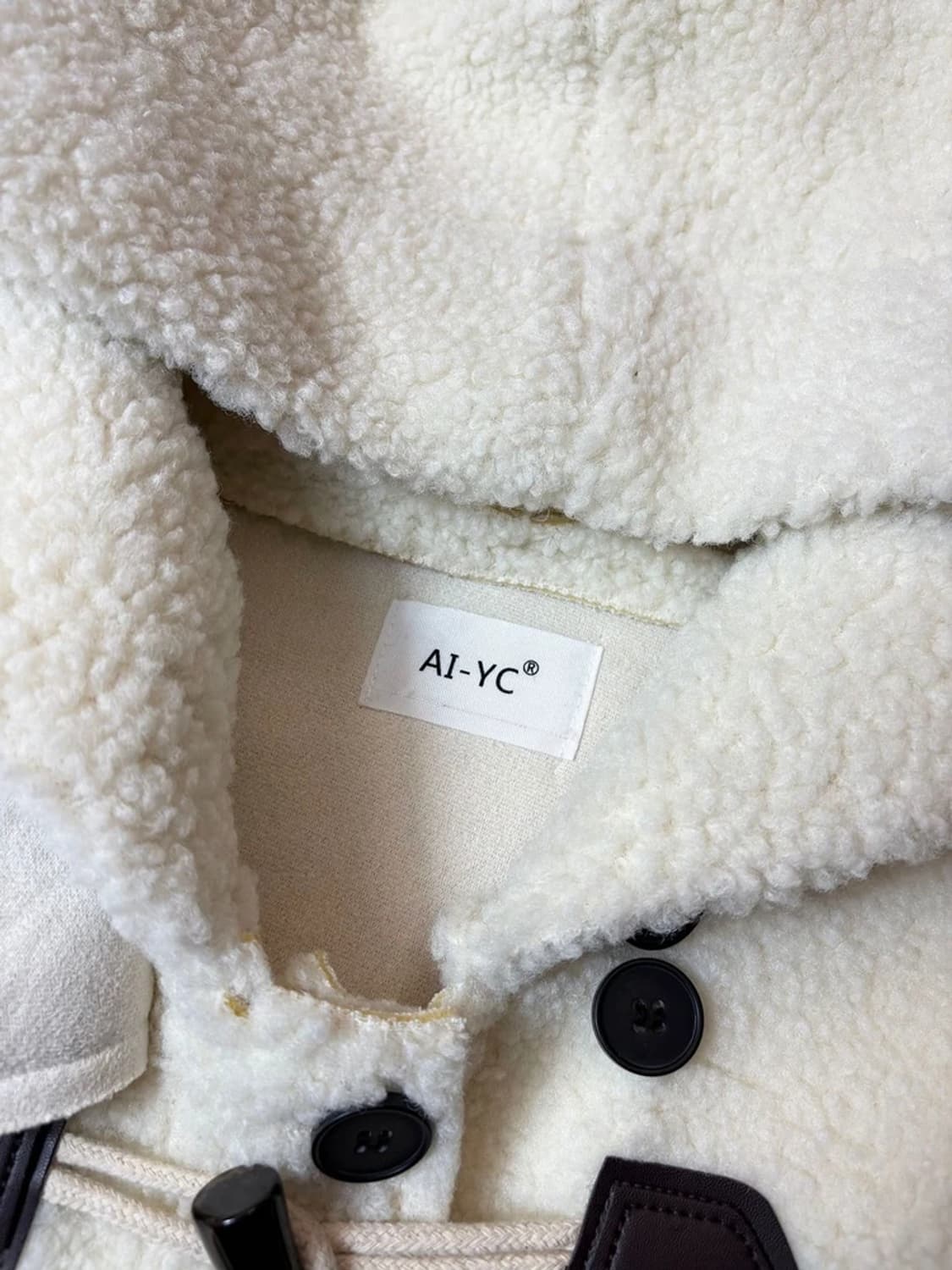 Selectede AIYC 부클 더플 후디 코트 PN6830 상품이미지4