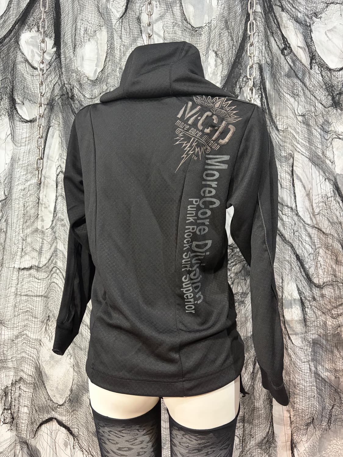 M.C.D punk rock high neck hoodie zip up 상품이미지8