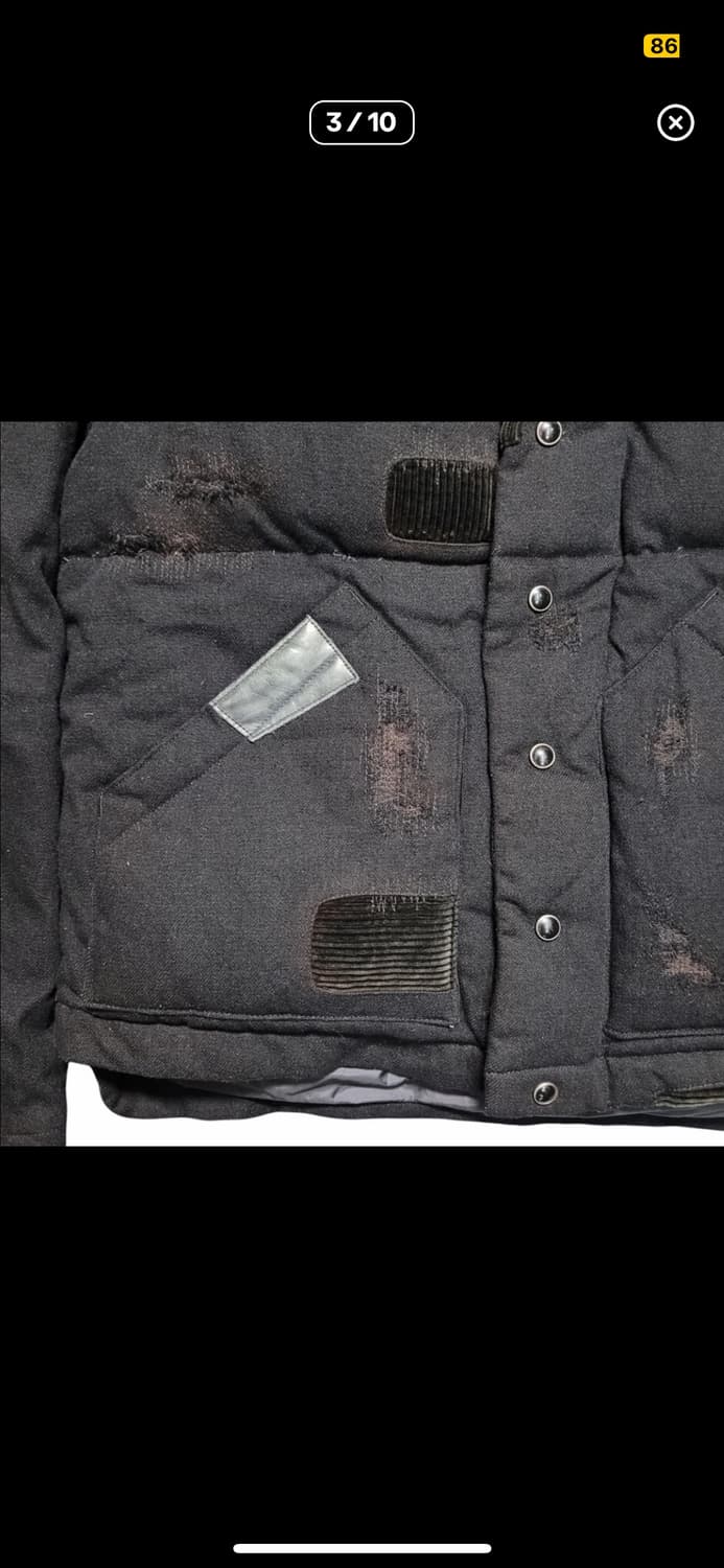 Mihara Yasuhiro 가죽패치 패딩점퍼 상품이미지3