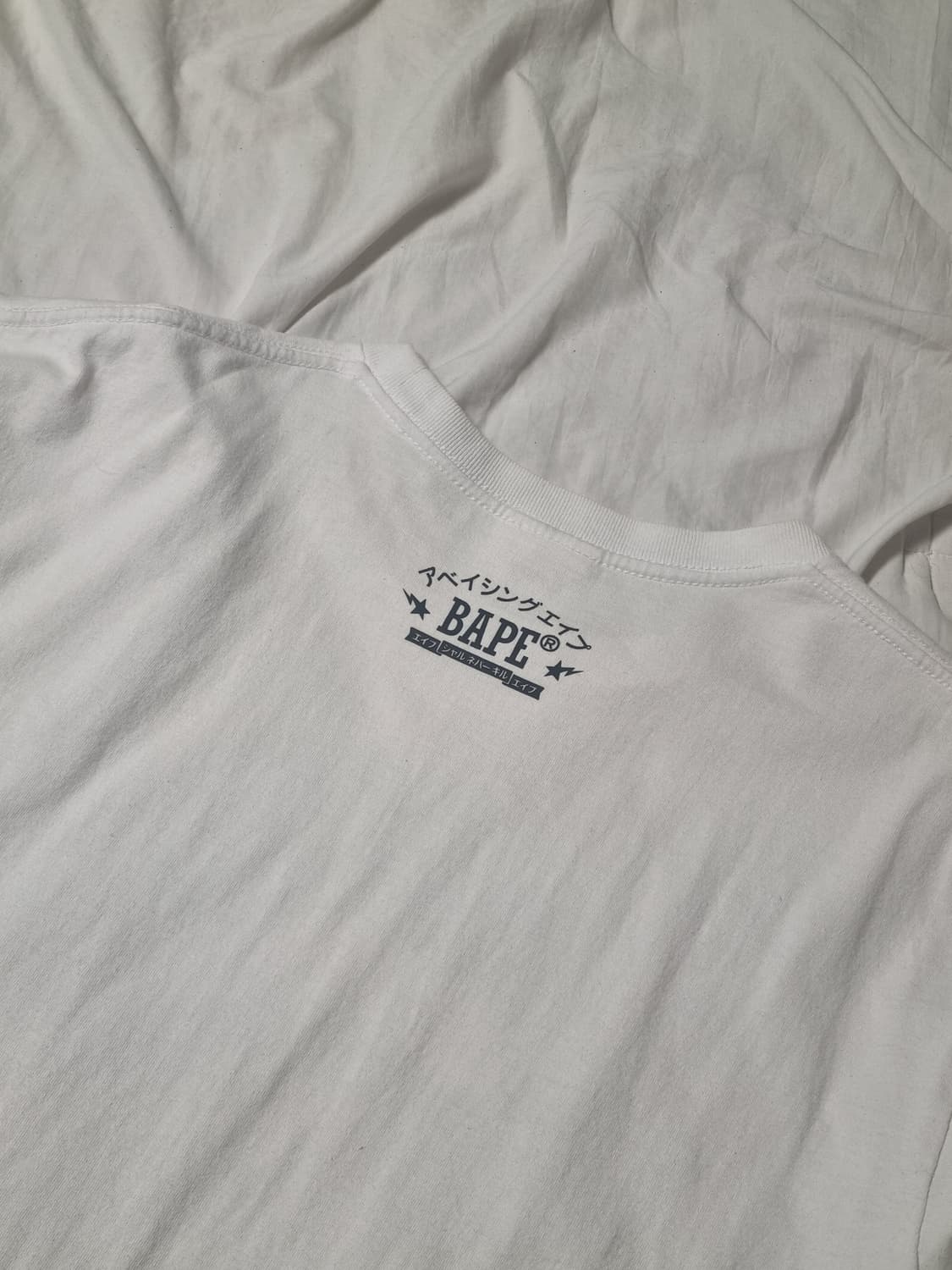 베이프 재팬 빅 에이프 헤드 티셔츠 화이트 카모 블루 후드집업 반팔 티 상품이미지2