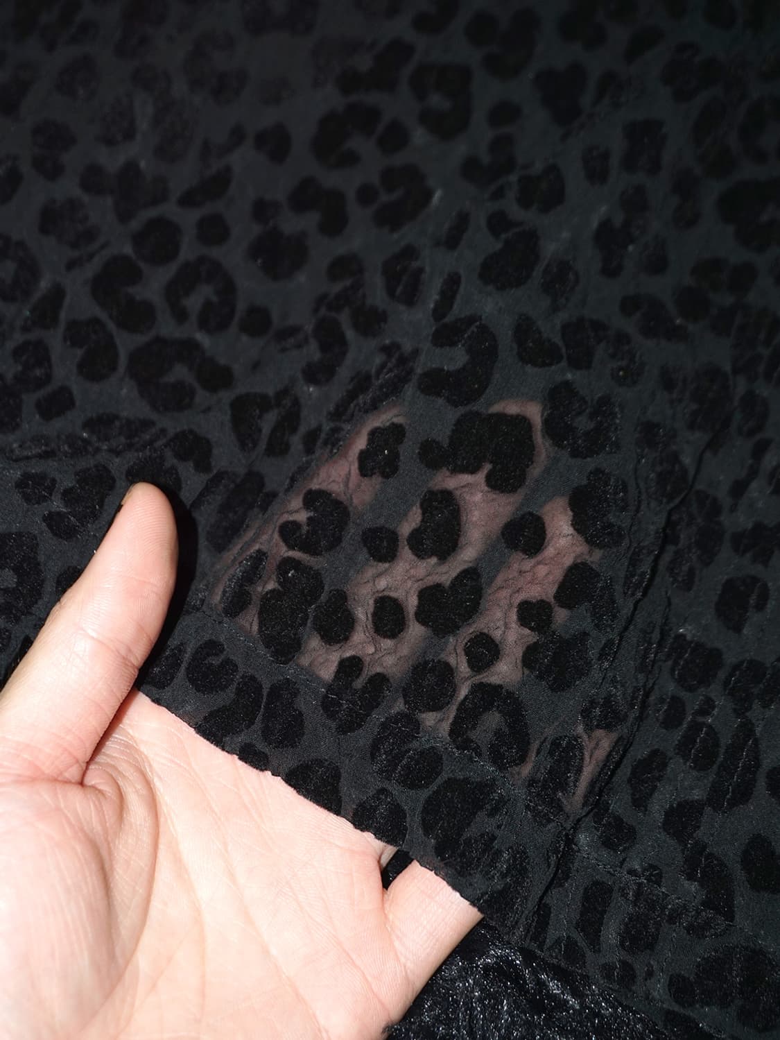 (maryleter) leopard see-through blouse 상품이미지4