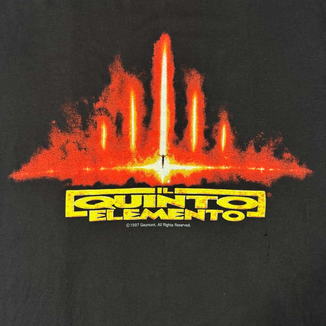 빈티지 90s 영화 제5원소 프로모 티셔츠 (이태리버전) 상품이미지3