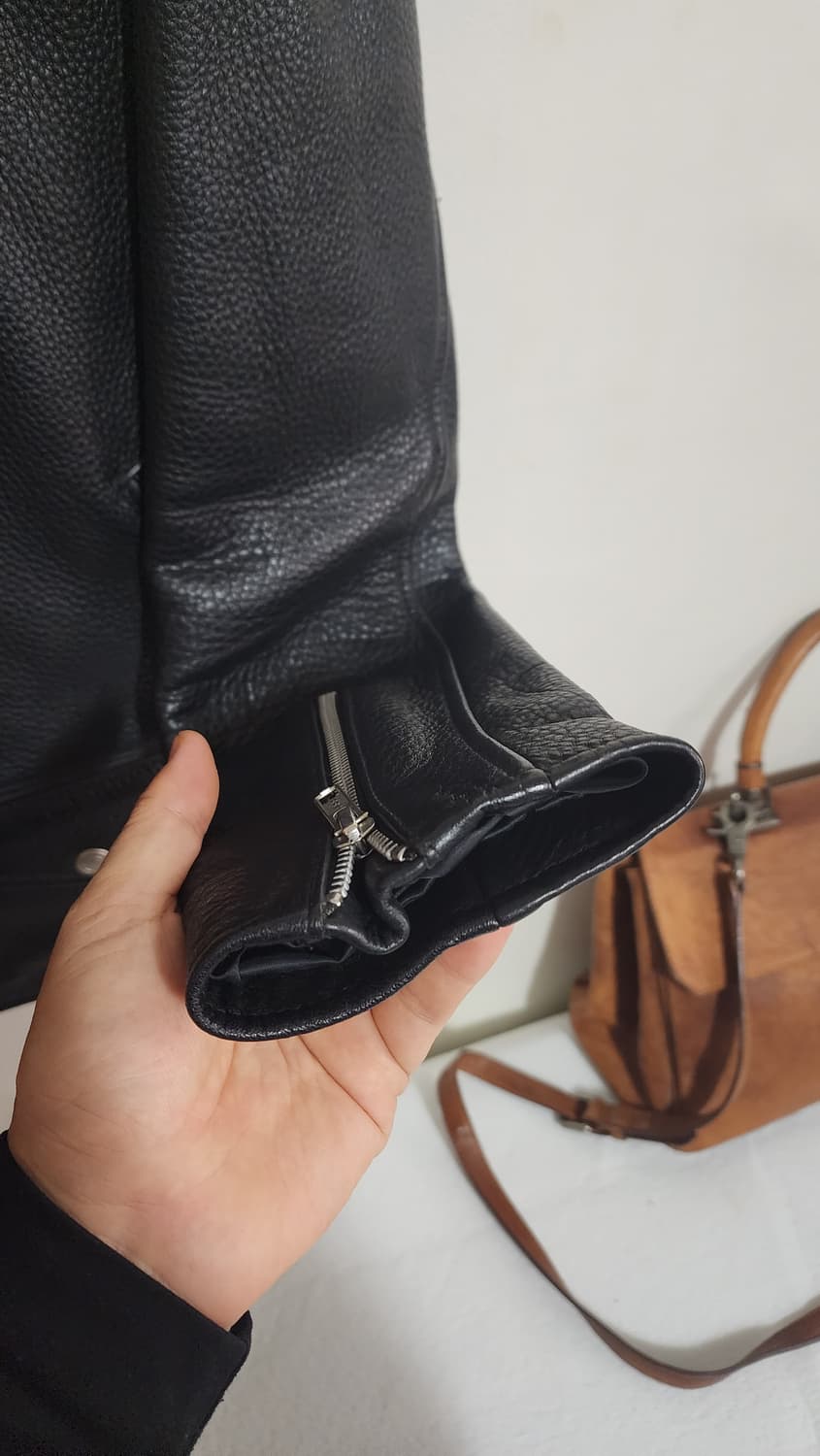 비바스튜디오 블랙 가죽 라이더 자켓 상품이미지7