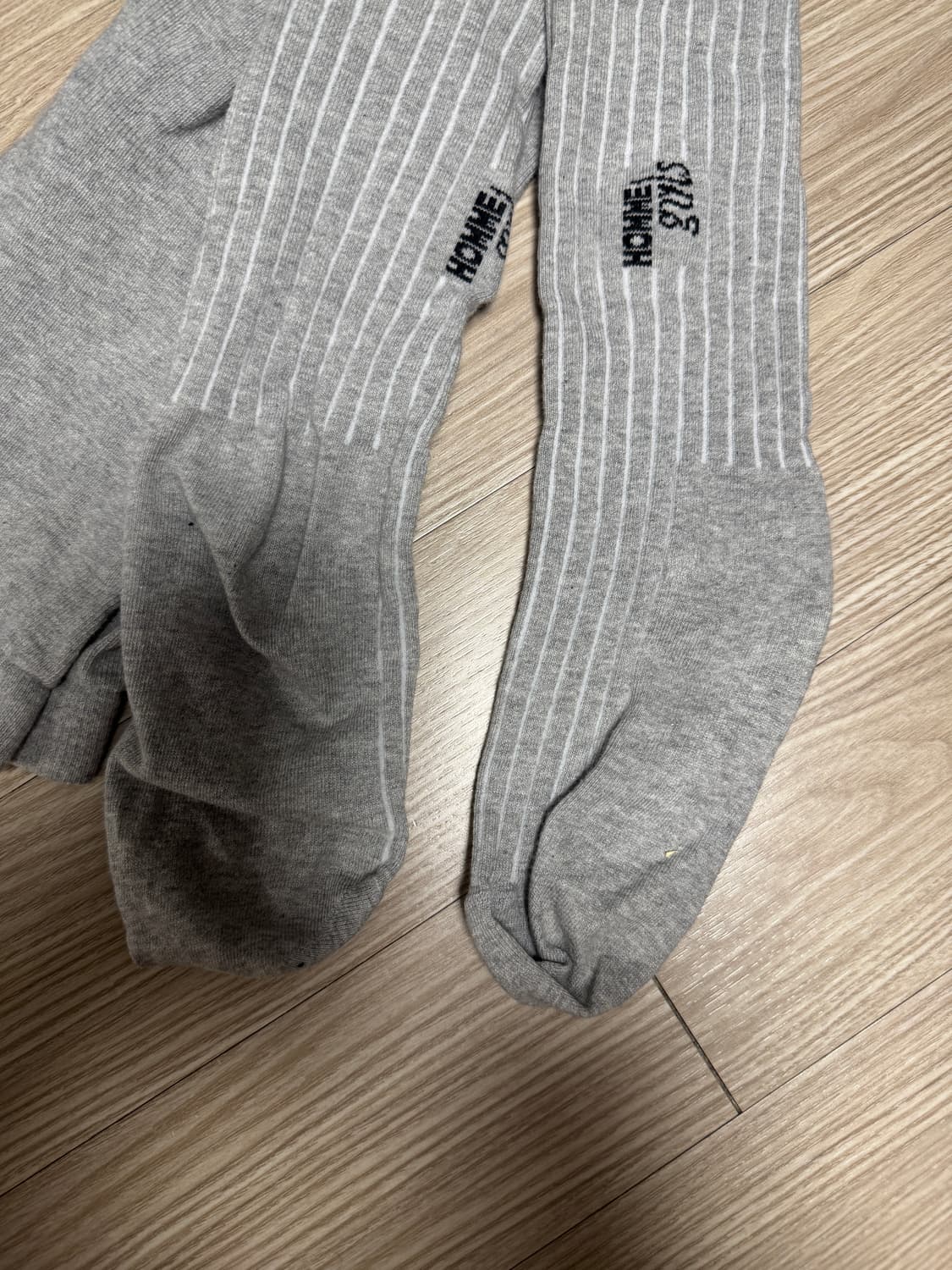 HOMME GIRLS 옴므걸스  HG 로고 타이즈 스타킹 그레이 상품이미지6