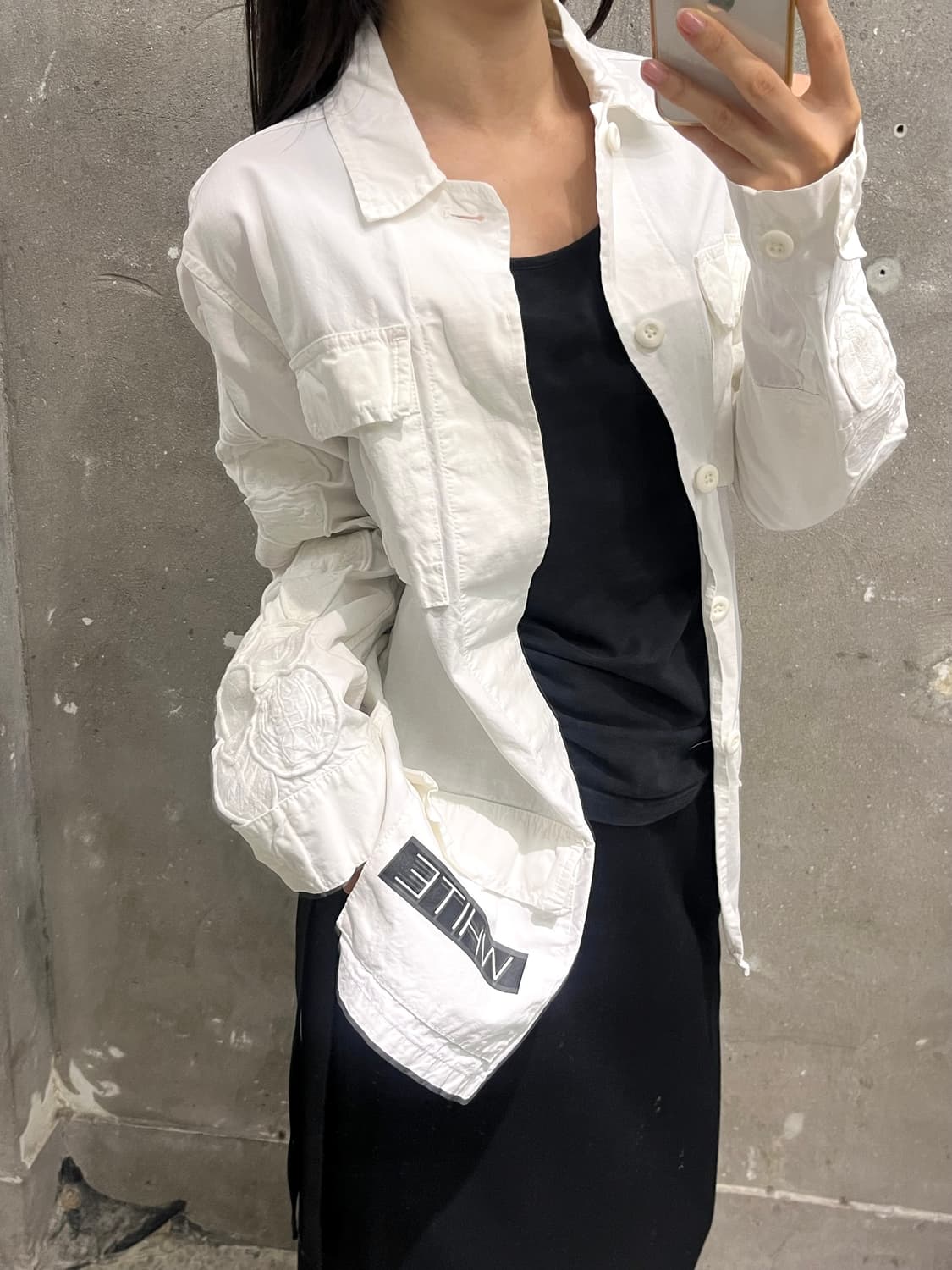 Off white 오프화이트 화이트 패치 DBU 자켓 상품이미지1