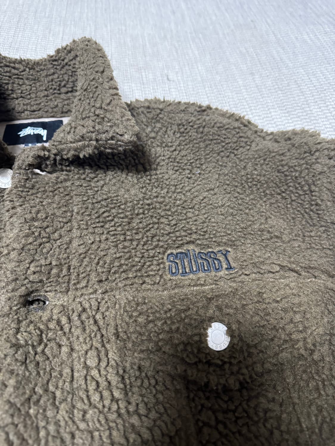 stussy 스투시 뽀글이 자켓 판매합니다 슈프림 리바이스  상품이미지2