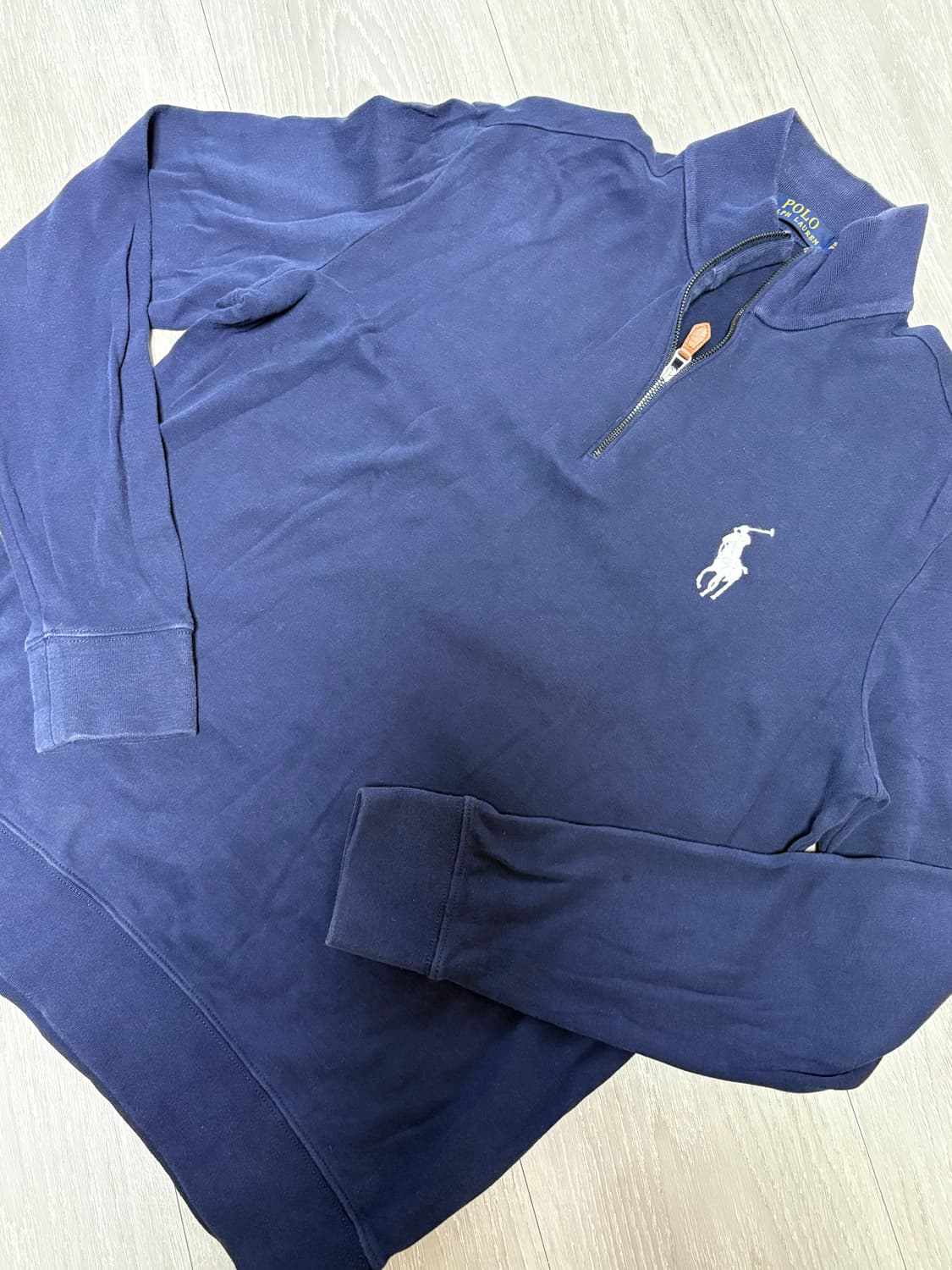 폴로 랄프로렌 네이비 빅포니 반집업 상품이미지1