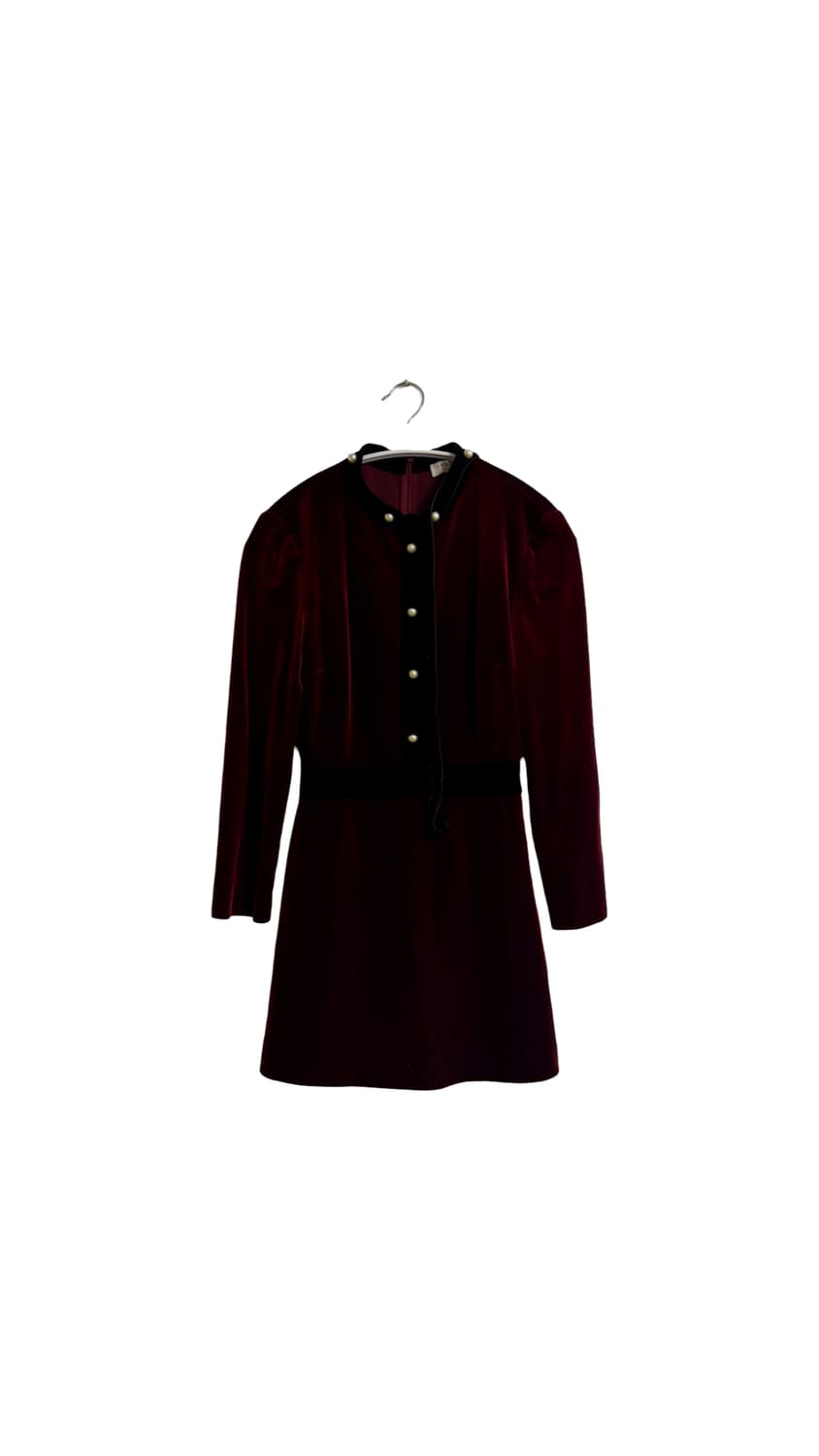 산드로 벨벳 진주 원피스 상품이미지1