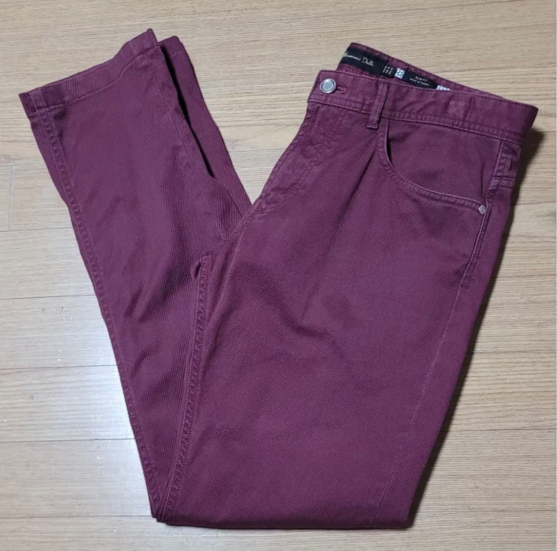 마시모두띠 남성 와인 코튼바지 38 상품이미지1