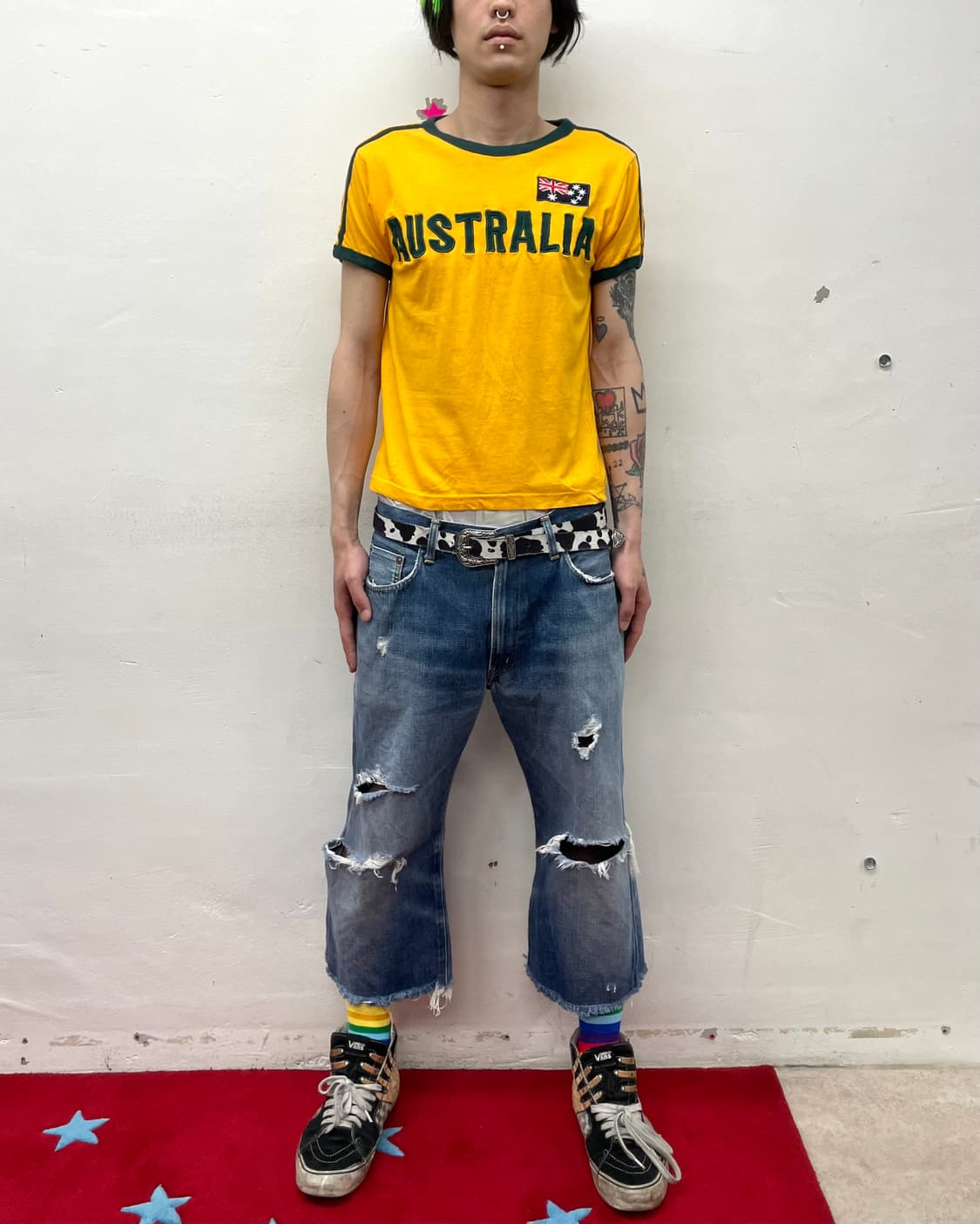 Australian flag orange T-shirt 상품이미지3